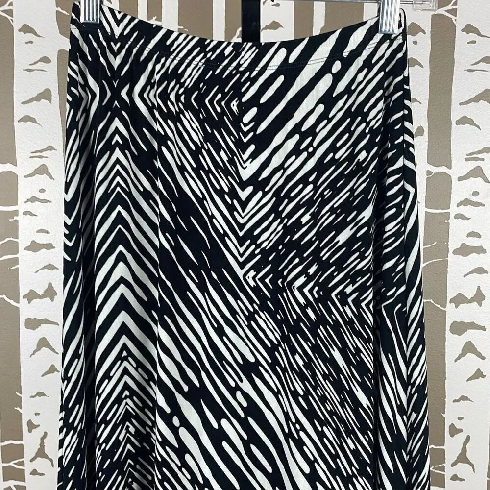 Chico's Hi-Low Hem Slinky Fabric Maxi Skirt 0